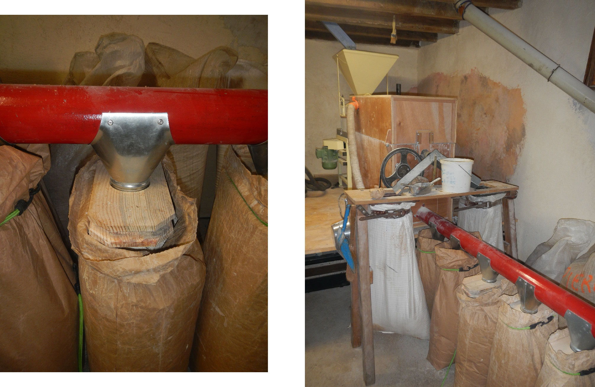 Système de fixation des sacs de farine sur la ligne d'ensachage.jpg