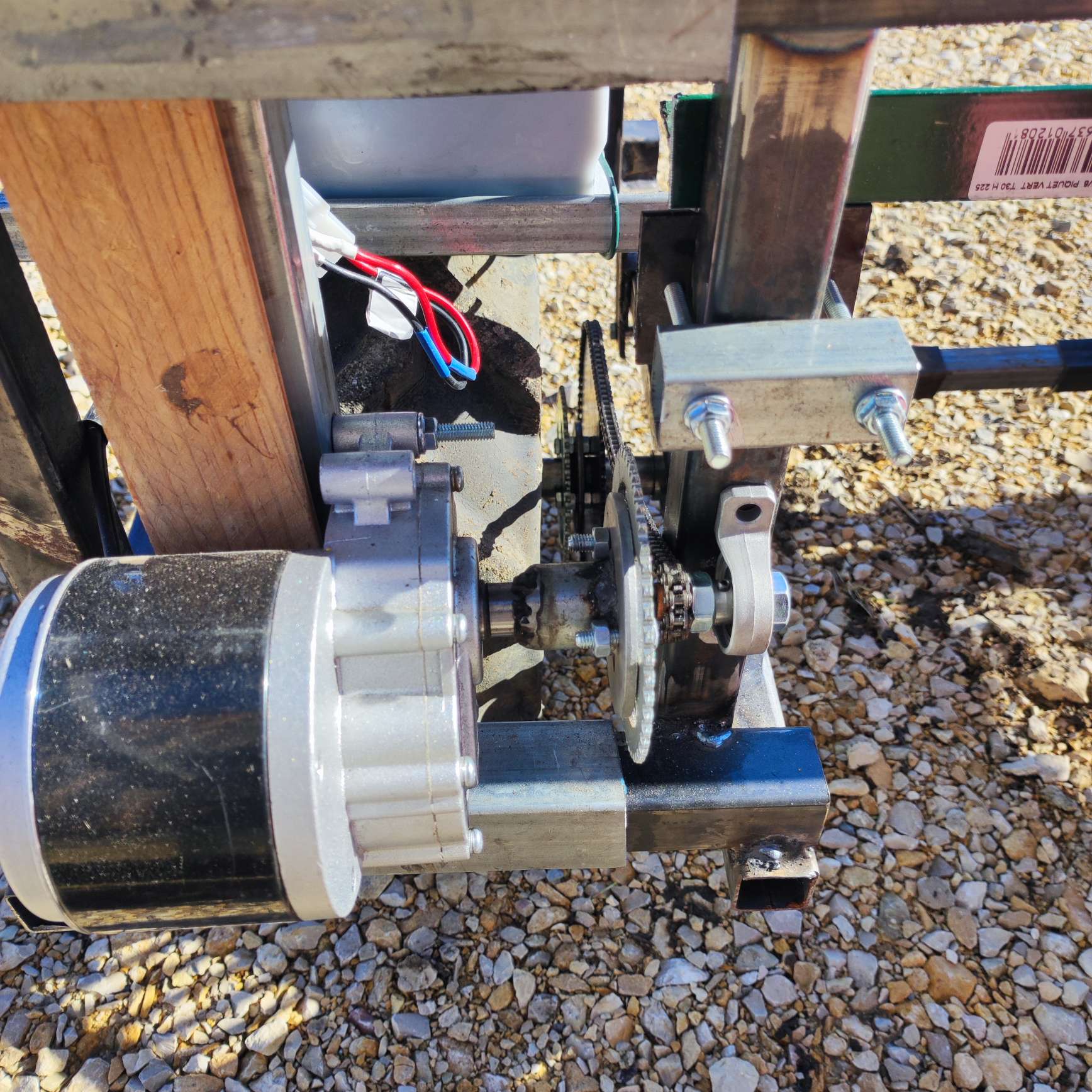 Pignons et moteur