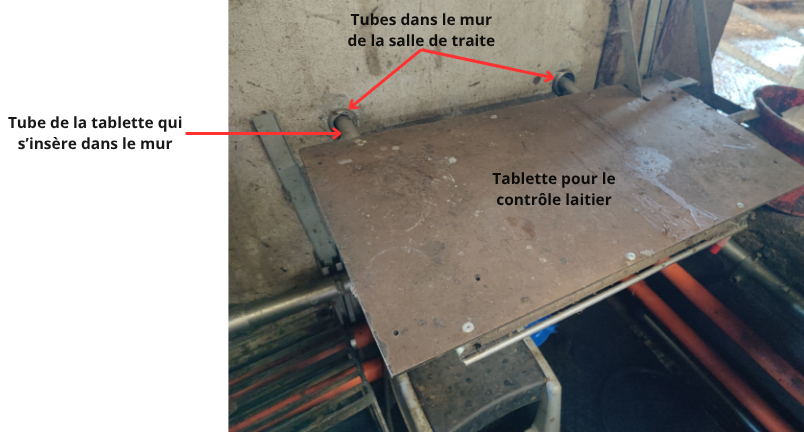 Photo annotée de la tablette.