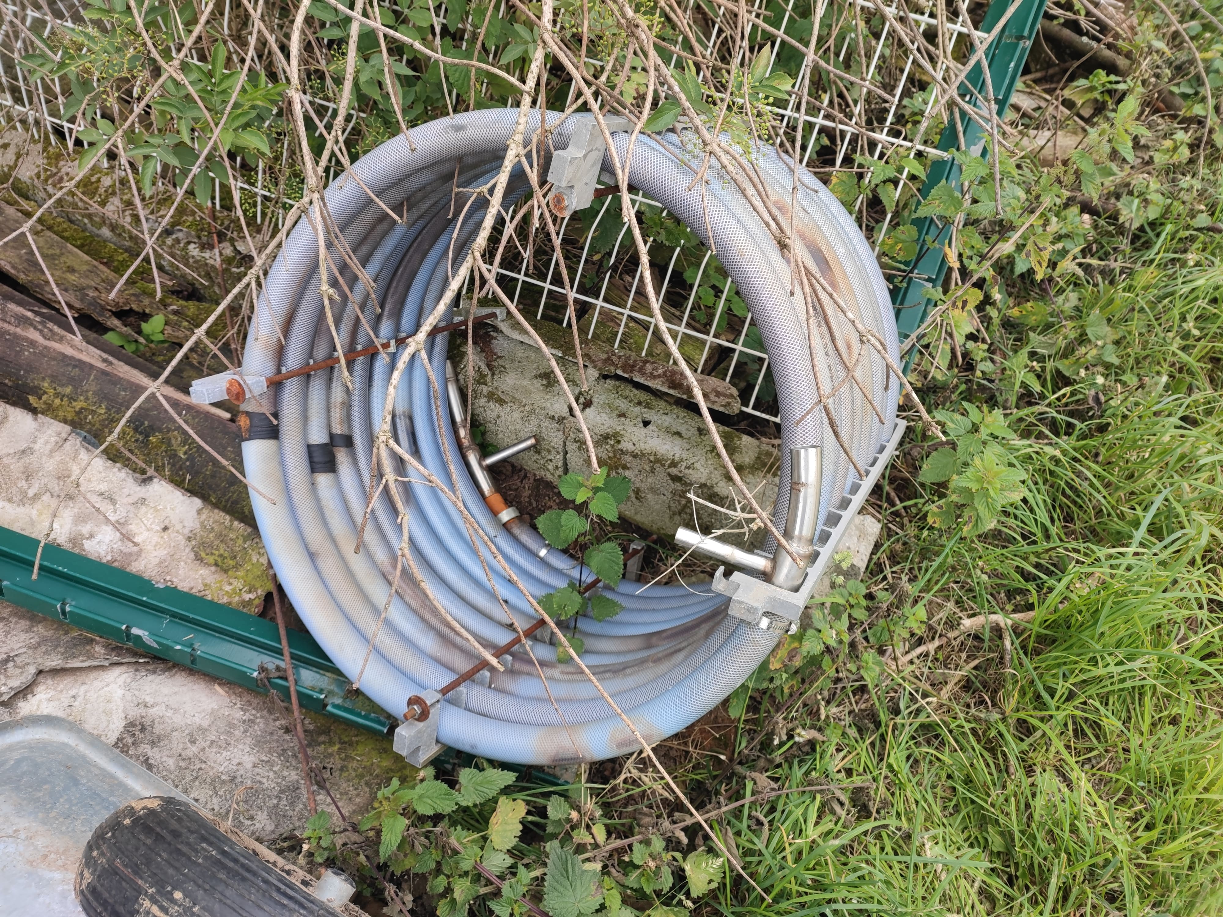 Ancien pré-refroidisseur utilisé.